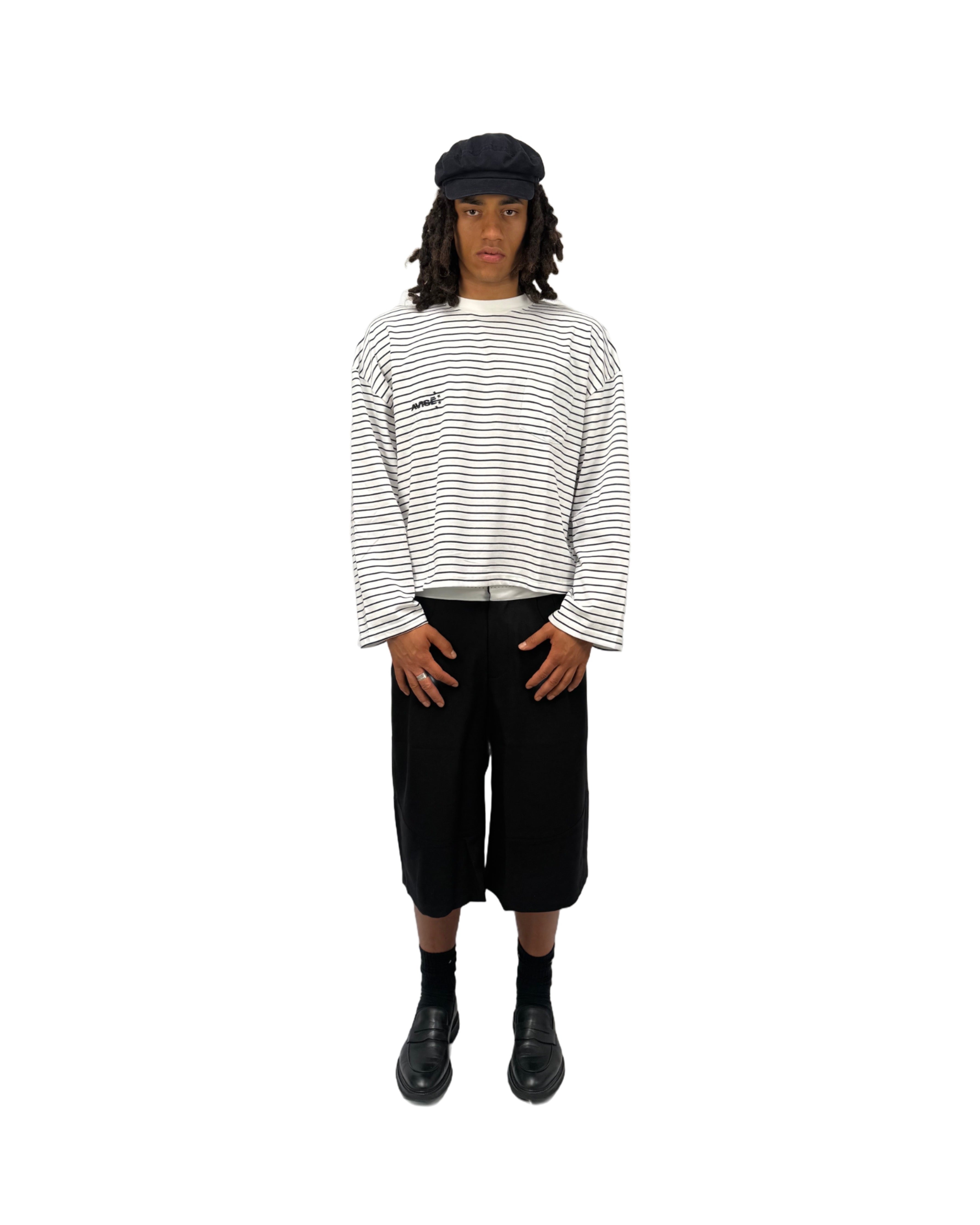 Striped Longsleeve (Navy)