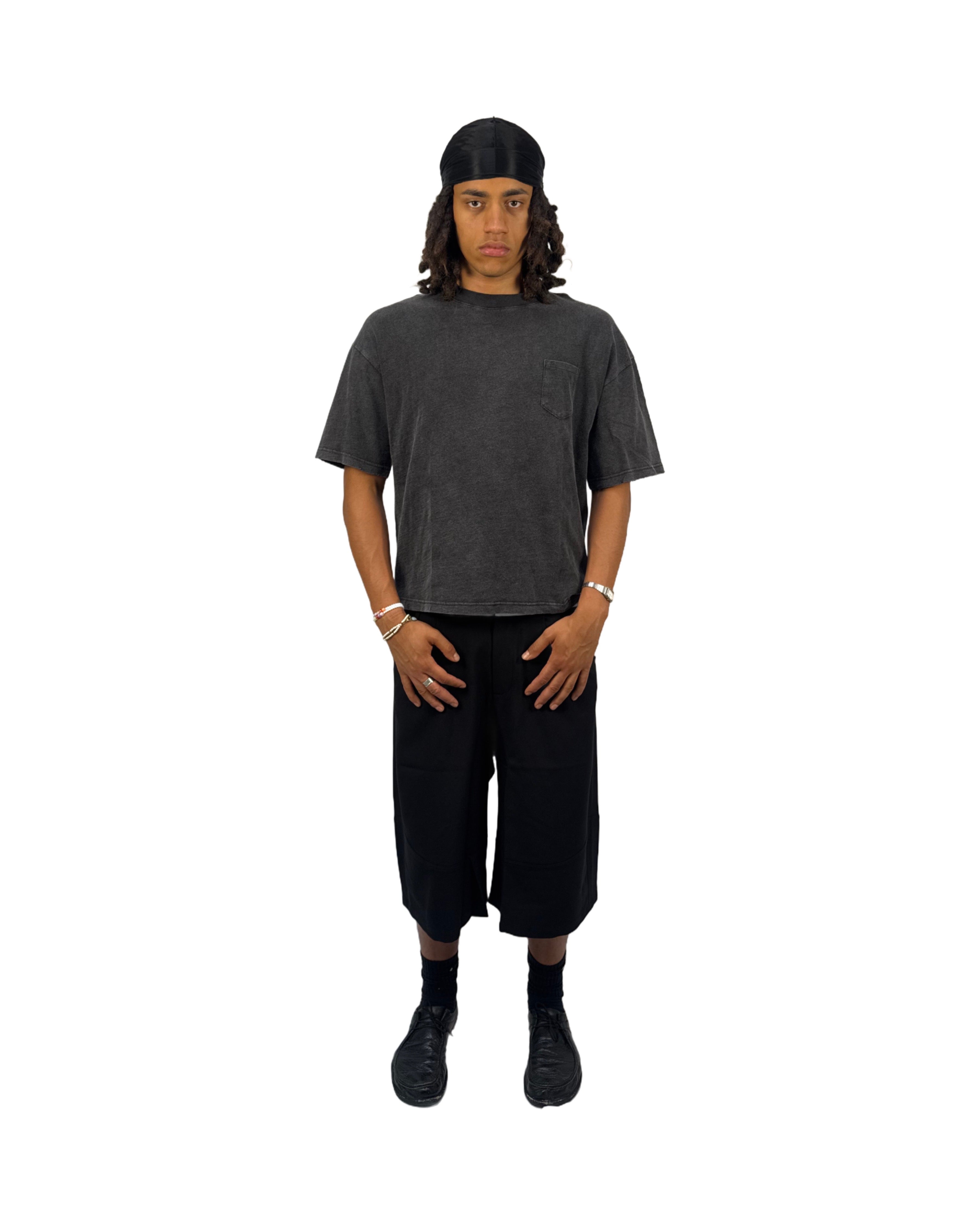 Washed Slub Tee (Washed Black)