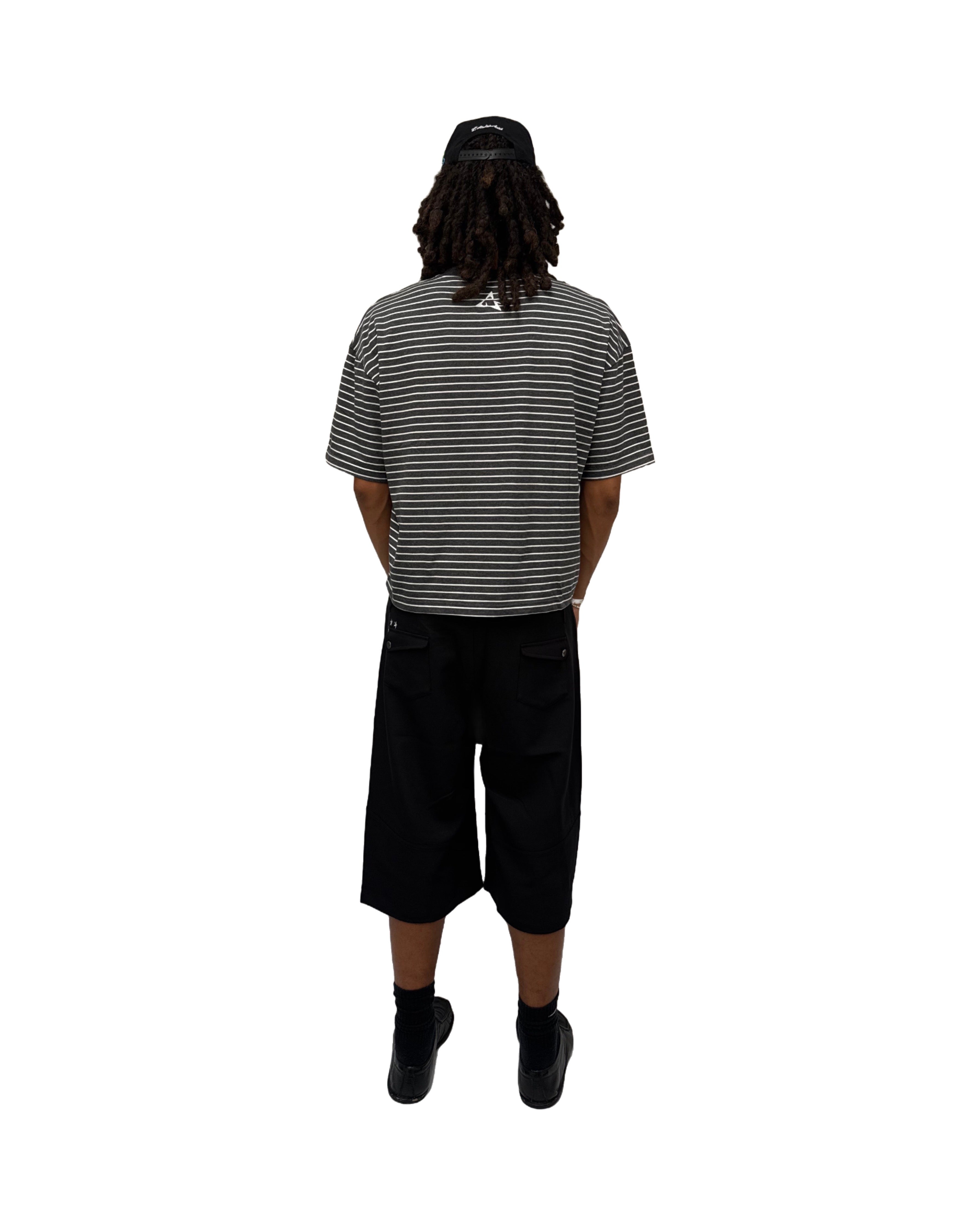 Striped Tee (Charcoal)