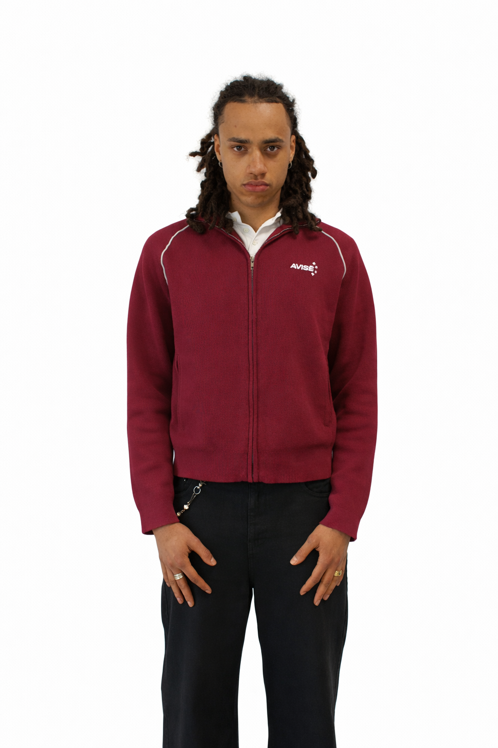 Euro Knit Jacket (Bordeaux)