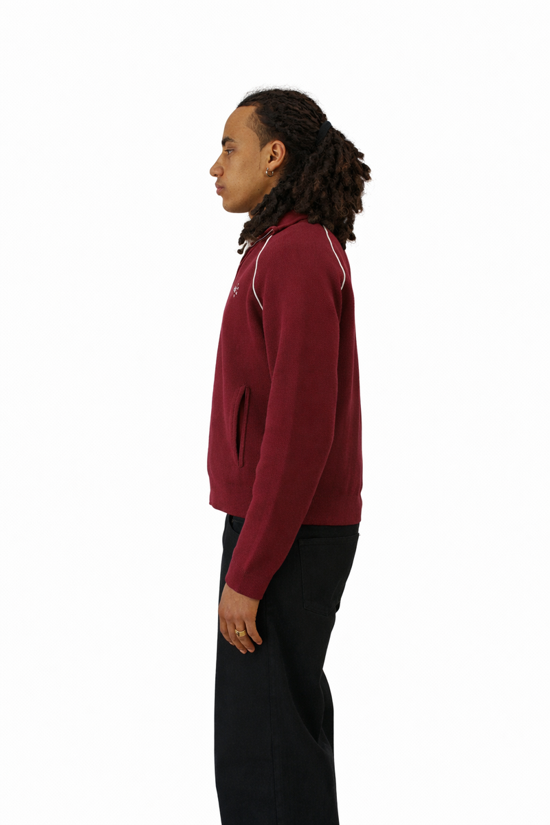 Euro Knit Jacket (Bordeaux)