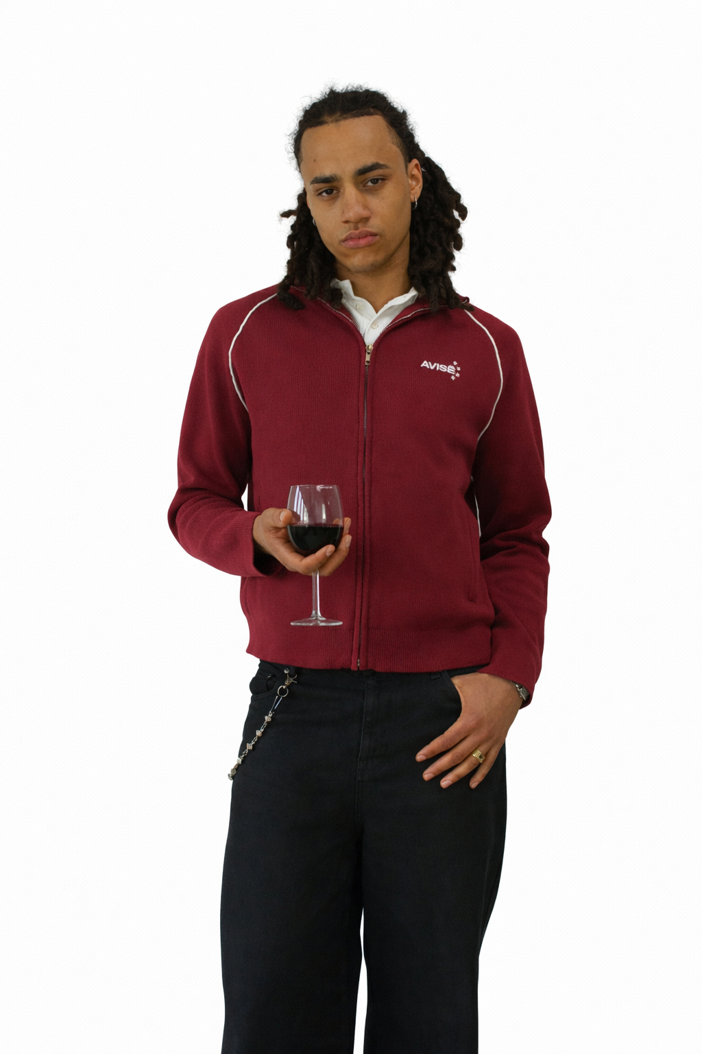 Euro Knit Jacket (Bordeaux)