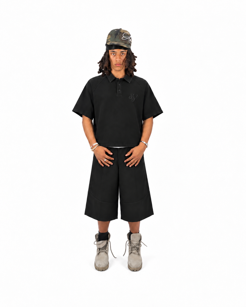 AV Polo (Washed Black)