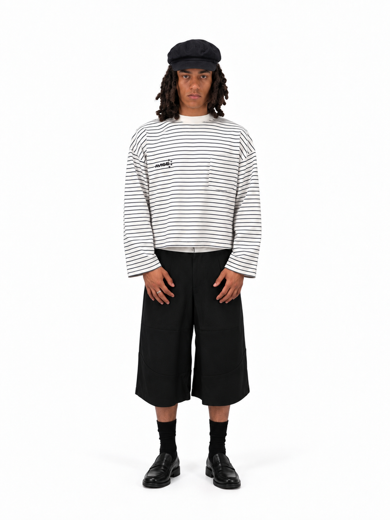 Striped Longsleeve (Navy)