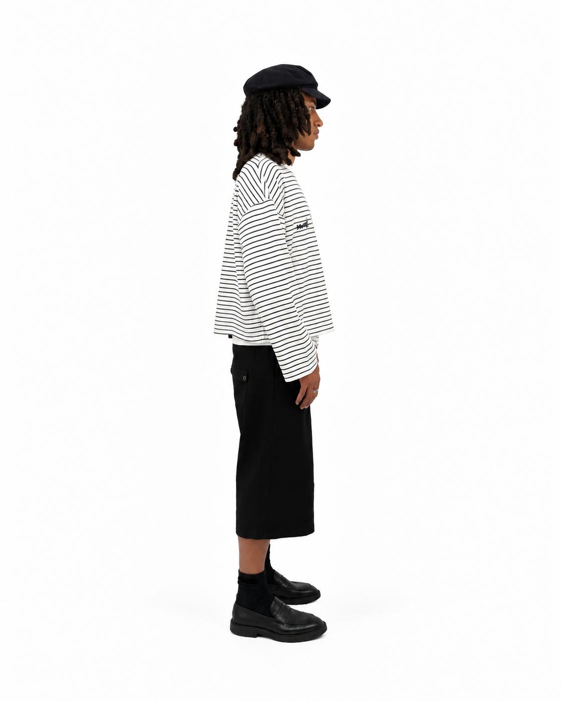 Striped Longsleeve (Navy)