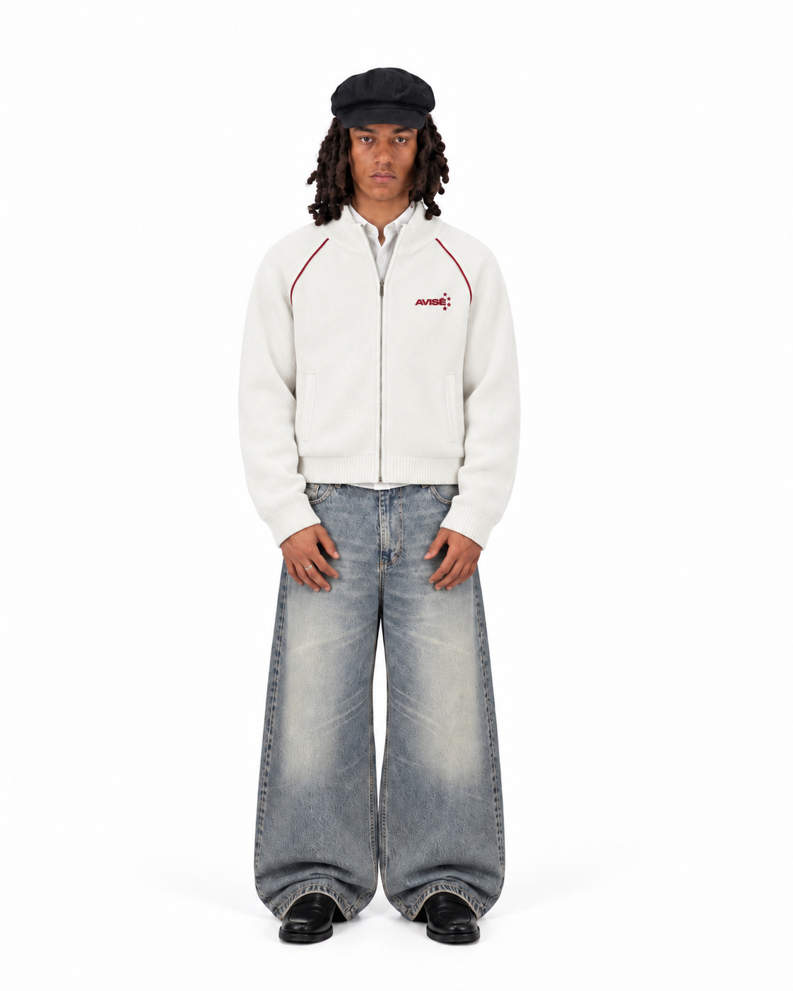 Euro Knit Jacket (White)