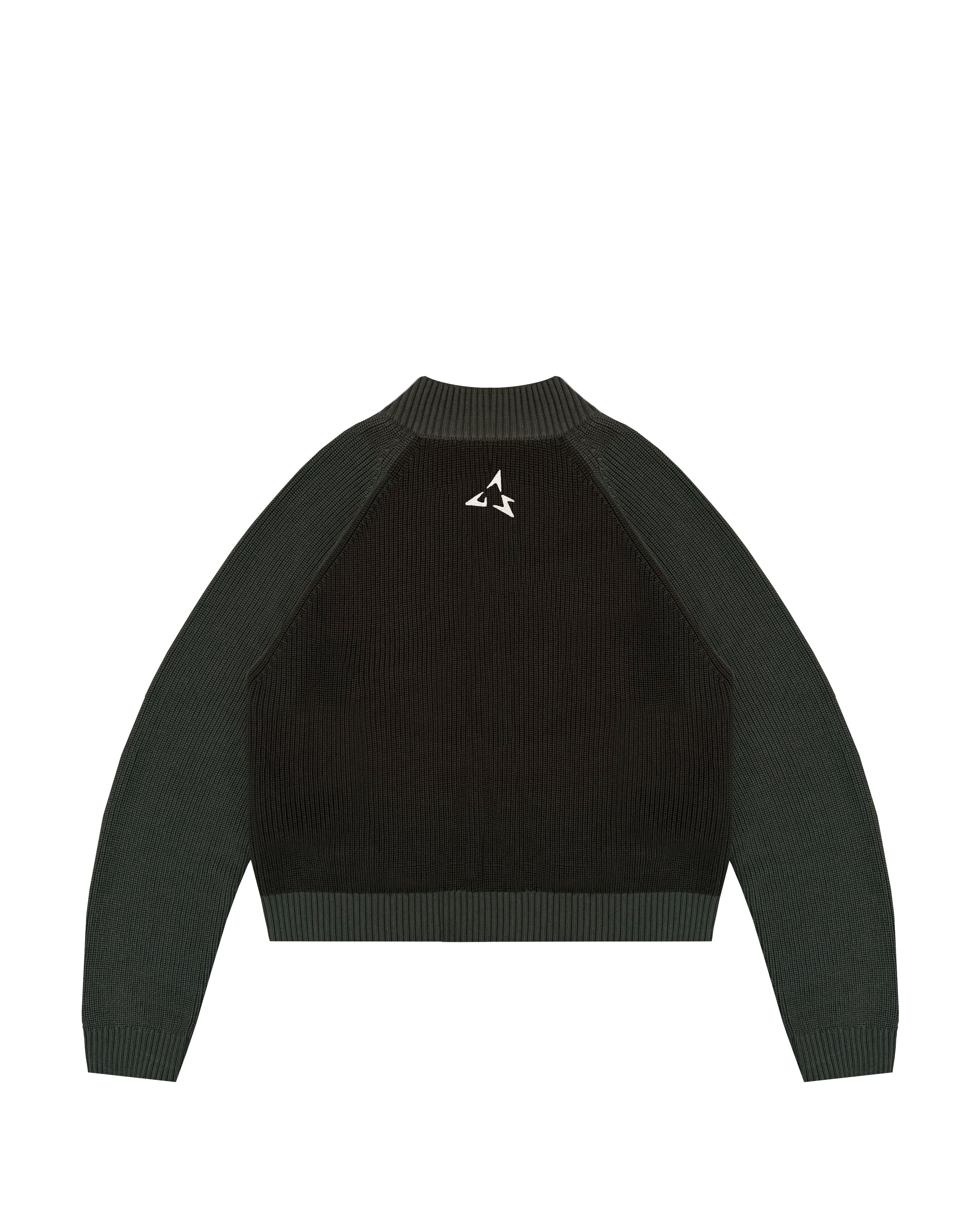 Knit Zip Jacket (Moss)