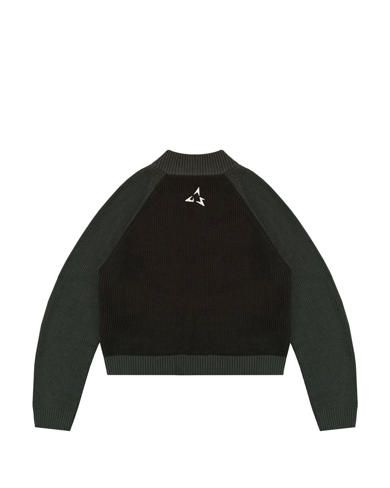 Knit Zip Jacket (Moss)