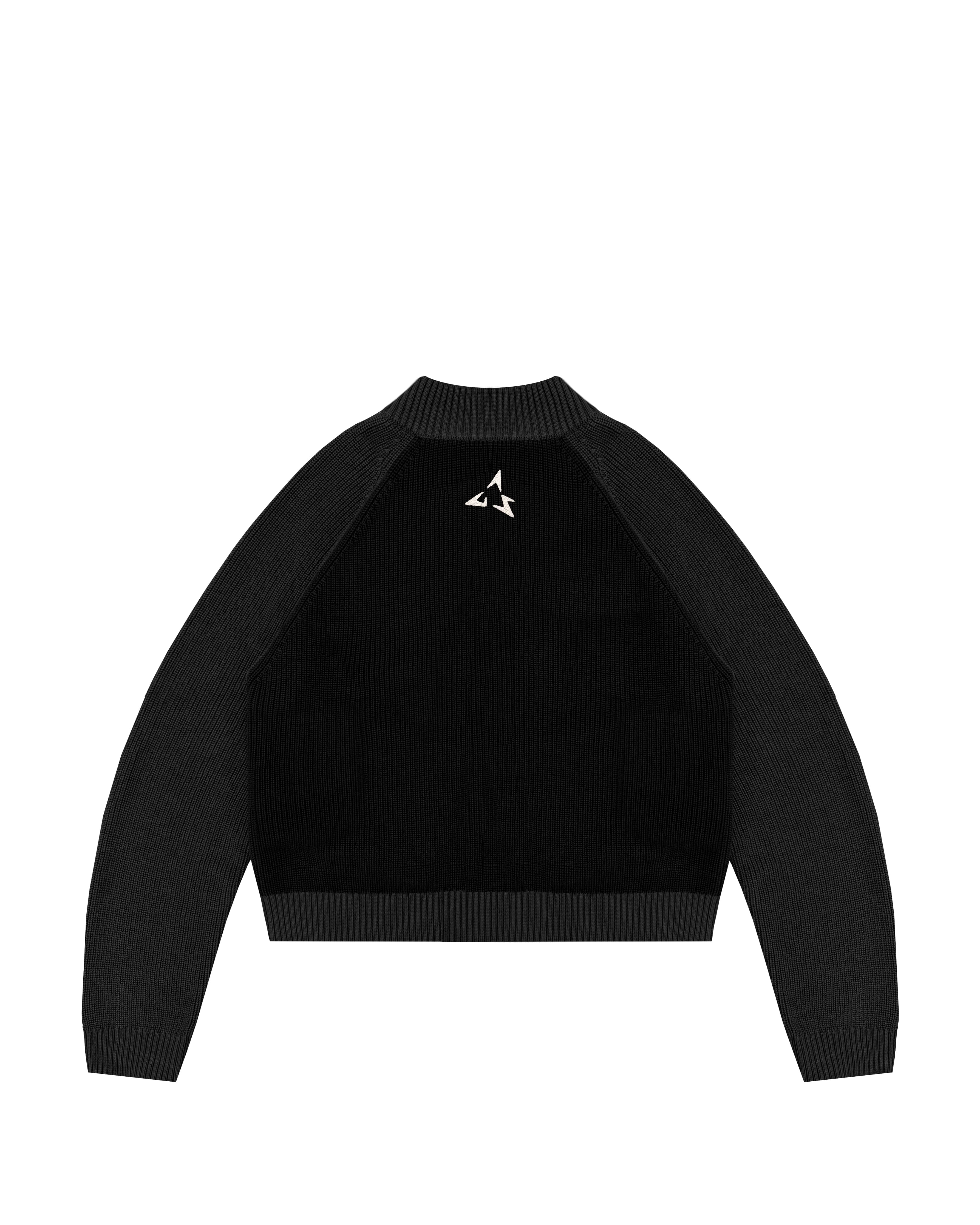 Knit Zip Jacket (Black)