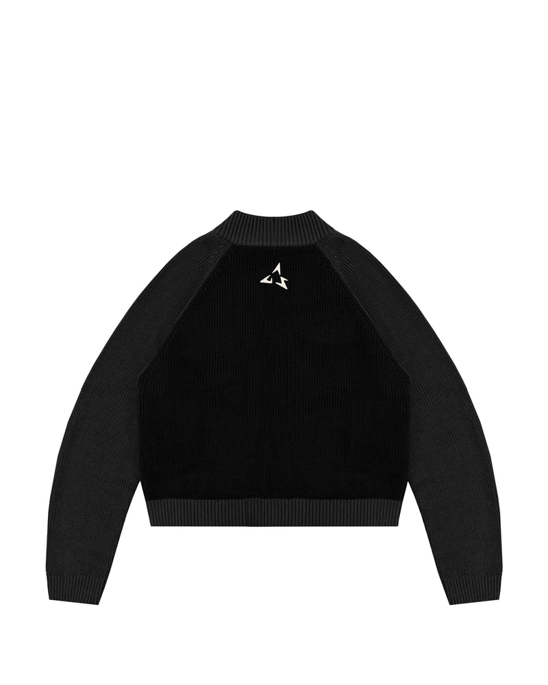 Knit Zip Jacket (Black)