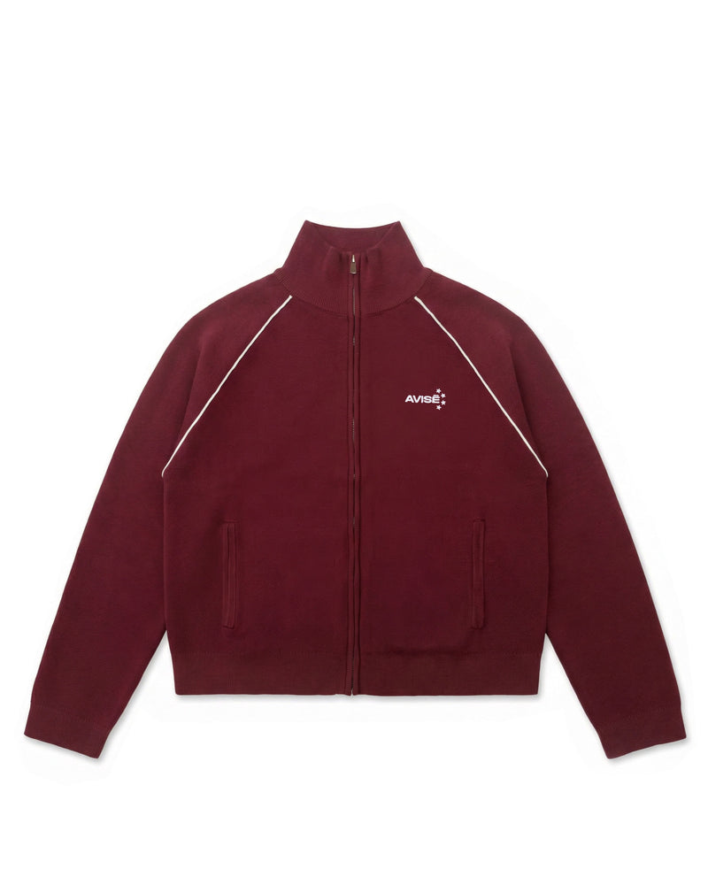 Euro Knit Jacket (Bordeaux)