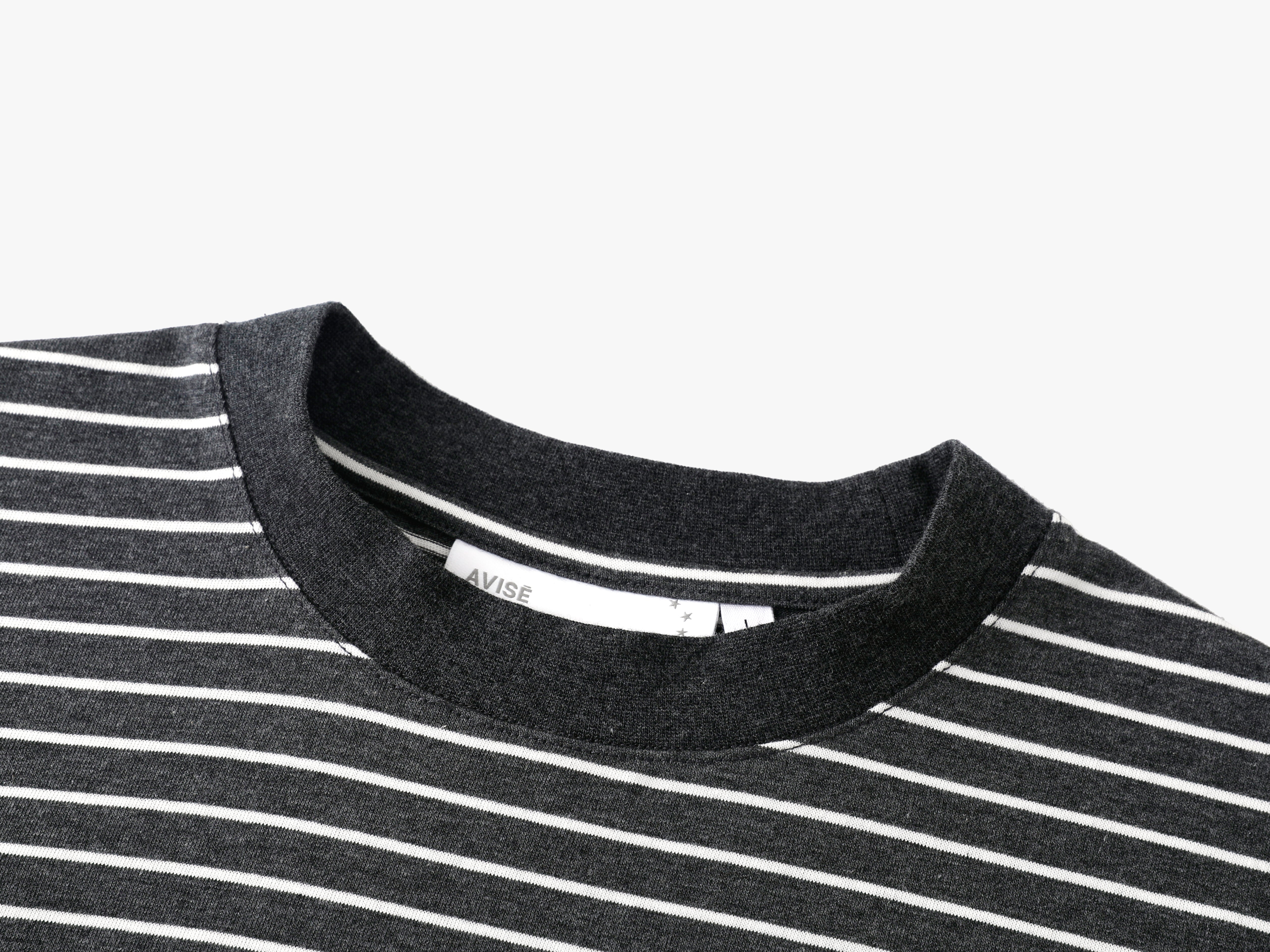 Striped Tee (Charcoal)