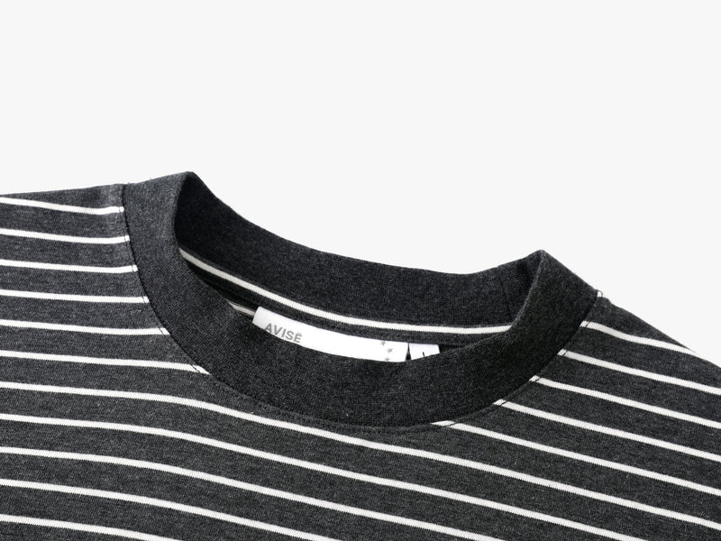 Striped Tee (Charcoal)