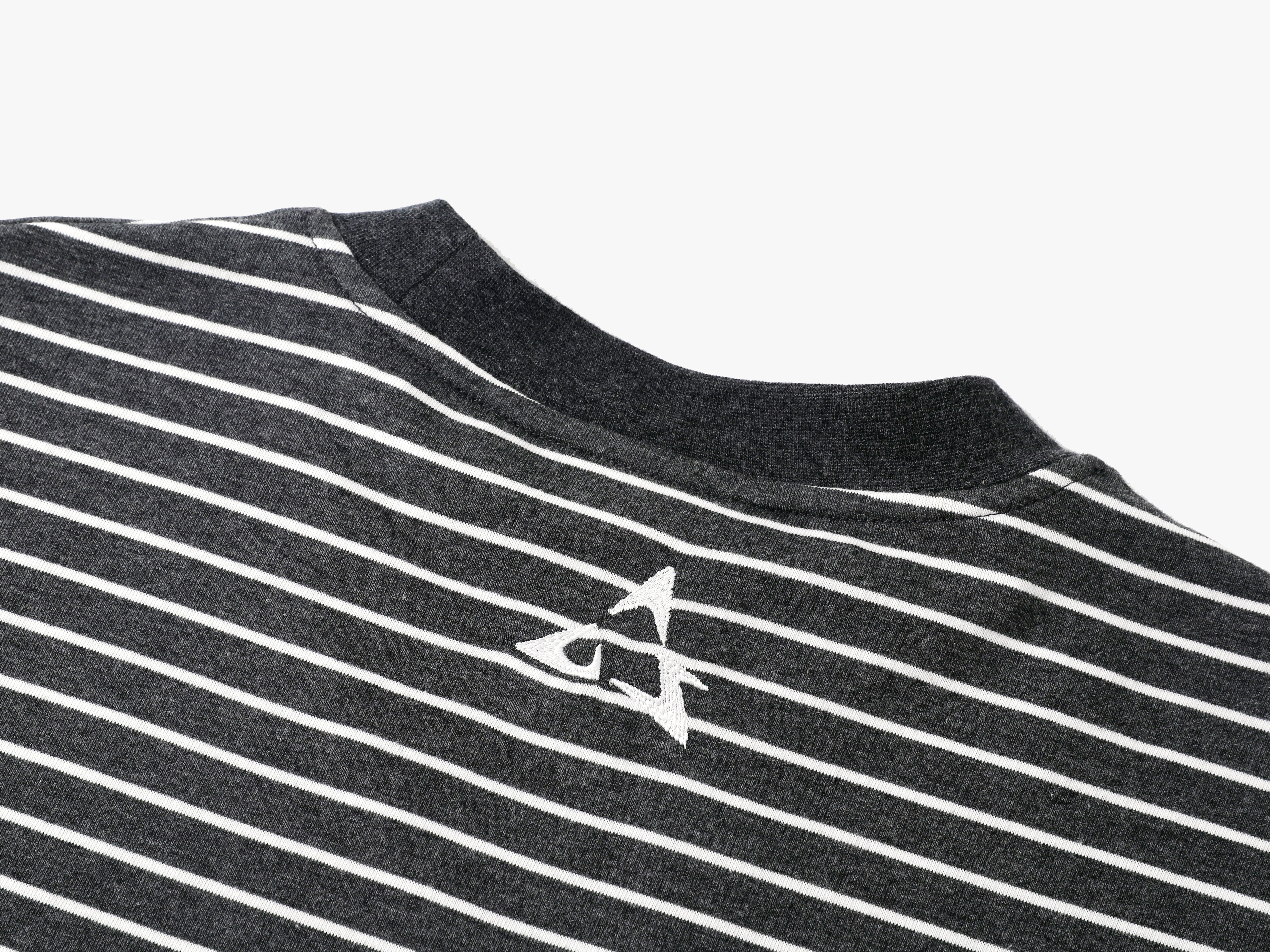 Striped Tee (Charcoal)